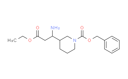 DY775451 | 886362-35-2 | benzyl 3-(1-amino-3-ethoxy-3-oxopropyl)piperidine-1-carboxylate