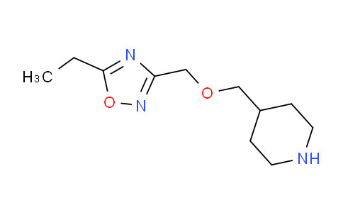 DY775457 | 949100-22-5 | 5-ethyl-3-((piperidin-4-ylmethoxy)methyl)-1,2,4-oxadiazole