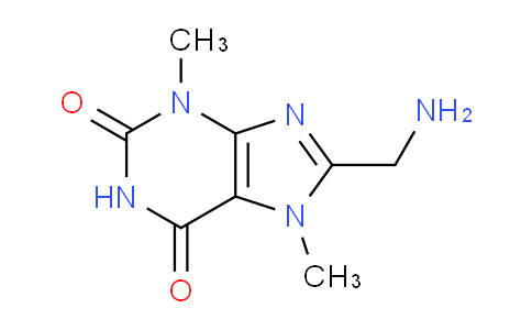 CAS No. 805182-59-6, 8-(Aminomethyl)-3,7-dimethyl-1H-purine-2,6(3H,7H)-dione