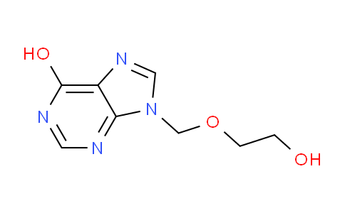 CAS No. 91897-95-9, 9-((2-Hydroxyethoxy)methyl)-9H-purin-6-ol