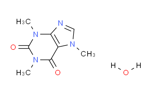 CAS No. 5743-12-4, 1,3,7-Trimethyl-1H-purine-2,6(3H,7H)-dione hydrate