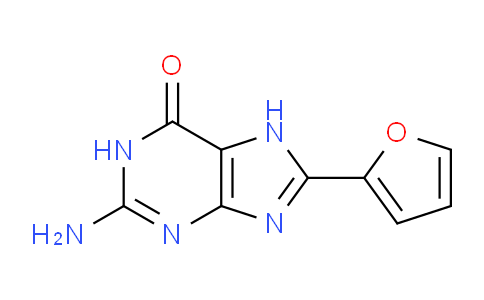 CAS No. 592518-12-2, 2-Amino-8-(furan-2-yl)-1H-purin-6(7H)-one
