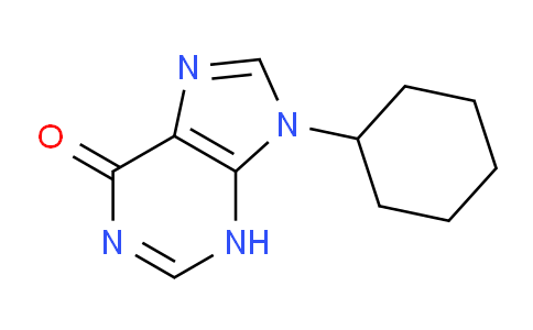 CAS No. 5452-42-6, 9-Cyclohexyl-3H-purin-6(9H)-one