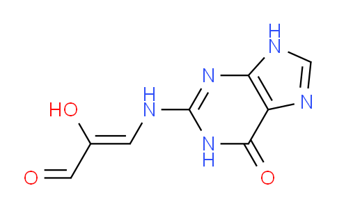 CAS No. 70347-40-9, 2-Hydroxy-3-((6-oxo-6,9-dihydro-1H-purin-2-yl)amino)acrylaldehyde
