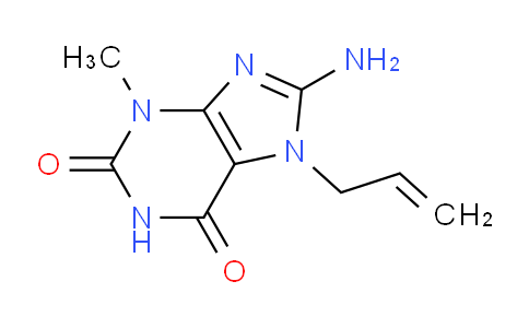 CAS No. 1370596-33-0, 7-Allyl-8-amino-3-methyl-1H-purine-2,6(3H,7H)-dione