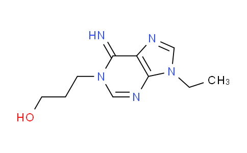 CAS No. 755713-82-7, 3-(9-Ethyl-6-imino-6,9-dihydro-1H-purin-1-yl)propan-1-ol