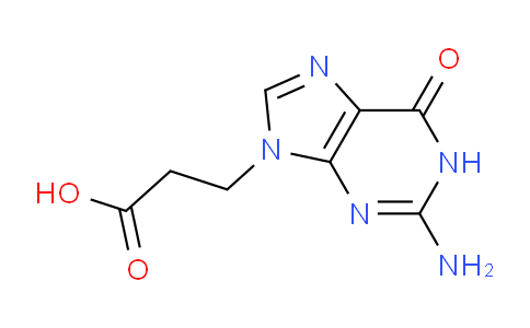 CAS No. 84628-21-7, 3-(2-Amino-6-oxo-1H-purin-9(6H)-yl)propanoic acid