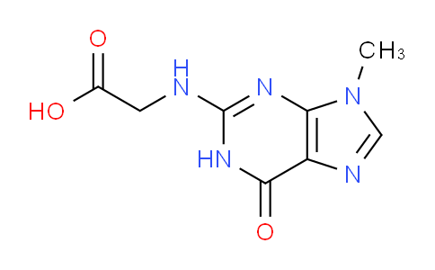 CAS No. 214285-37-7, 2-((9-Methyl-6-oxo-6,9-dihydro-1H-purin-2-yl)amino)acetic acid