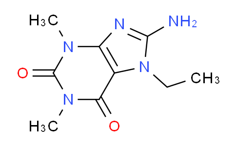 CAS No. 5426-61-9, 8-Amino-7-ethyl-1,3-dimethyl-1H-purine-2,6(3H,7H)-dione