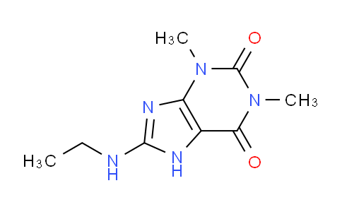 CAS No. 5426-46-0, 8-(Ethylamino)-1,3-dimethyl-1H-purine-2,6(3H,7H)-dione