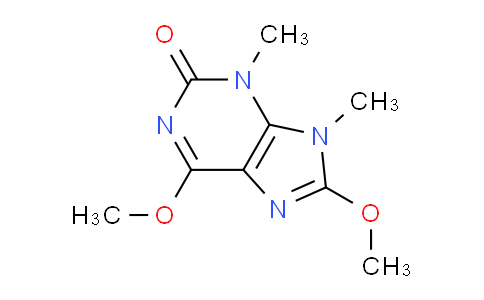 CAS No. 817631-45-1, 6,8-Dimethoxy-3,9-dimethyl-3,9-dihydro-2H-purin-2-one