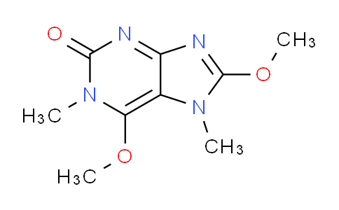 CAS No. 817631-48-4, 6,8-Dimethoxy-1,7-dimethyl-1H-purin-2(7H)-one