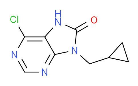 CAS No. 1710202-63-3, 6-Chloro-9-(cyclopropylmethyl)-7H-purin-8(9H)-one