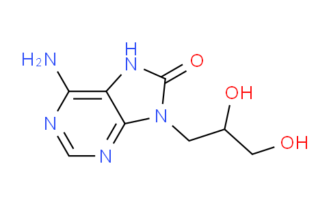 CAS No. 69369-05-7, 6-Amino-9-(2,3-dihydroxypropyl)-7H-purin-8(9H)-one