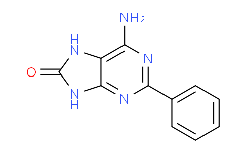 CAS No. 5466-68-2, 6-Amino-2-phenyl-7H-purin-8(9H)-one