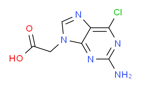 CAS No. 149376-70-5, 2-(2-Amino-6-chloro-9H-purin-9-yl)acetic acid