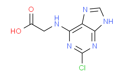 CAS No. 1225161-95-4, 2-((2-Chloro-9H-purin-6-yl)amino)acetic acid