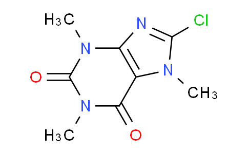 CAS No. 4921-49-7, 8-Chloro-1,3,7-trimethyl-1H-purine-2,6(3H,7H)-dione