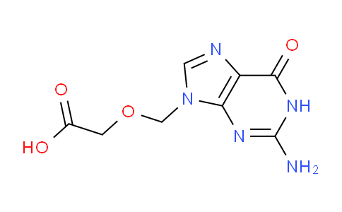 CAS No. 80685-22-9, 2-((2-Amino-6-oxo-1H-purin-9(6H)-yl)methoxy)acetic acid