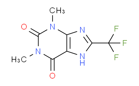 CAS No. 57281-12-6, 1,3-Dimethyl-8-(trifluoromethyl)-3,7-dihydro-1H-purine-2,6-dione