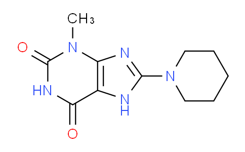 CAS No. 299419-36-6, 3-Methyl-8-(piperidin-1-yl)-1H-purine-2,6(3H,7H)-dione