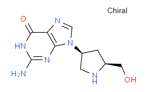 CAS No. 57653-47-1, 2-Amino-9-((3S,5S)-5-(hydroxymethyl)pyrrolidin-3-yl)-1H-purin-6(9H)-one