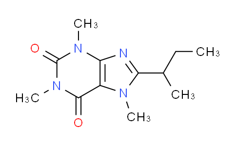 CAS No. 52482-62-9, 8-(sec-Butyl)-1,3,7-trimethyl-1H-purine-2,6(3H,7H)-dione