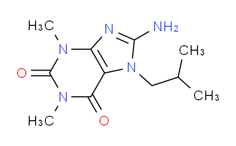 CAS No. 342823-62-5, 8-Amino-7-isobutyl-1,3-dimethyl-1H-purine-2,6(3H,7H)-dione