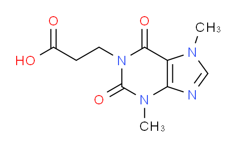 CAS No. 5815-65-6, 3-(3,7-Dimethyl-2,6-dioxo-2,3,6,7-tetrahydro-1H-purin-1-yl)propanoic acid