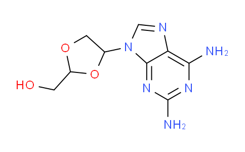 CAS No. 126652-37-7, (4-(2,6-Diamino-9H-purin-9-yl)-1,3-dioxolan-2-yl)methanol