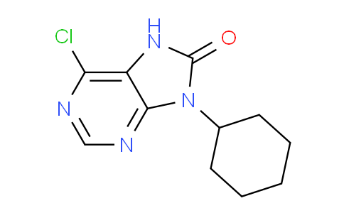 CAS No. 1237764-73-6, 6-Chloro-9-cyclohexyl-7H-purin-8(9H)-one