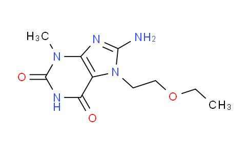 CAS No. 1370599-10-2, 8-Amino-7-(2-ethoxyethyl)-3-methyl-1H-purine-2,6(3H,7H)-dione
