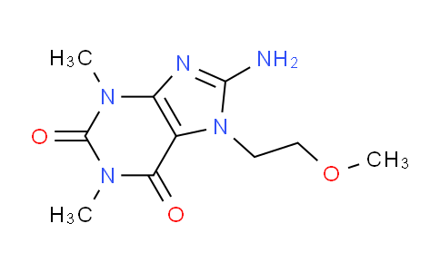 CAS No. 1370594-76-5, 8-Amino-7-(2-methoxyethyl)-1,3-dimethyl-1H-purine-2,6(3H,7H)-dione