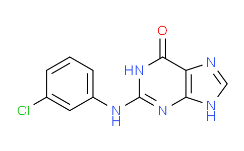 CAS No. 123994-67-2, 2-((3-Chlorophenyl)amino)-1H-purin-6(9H)-one