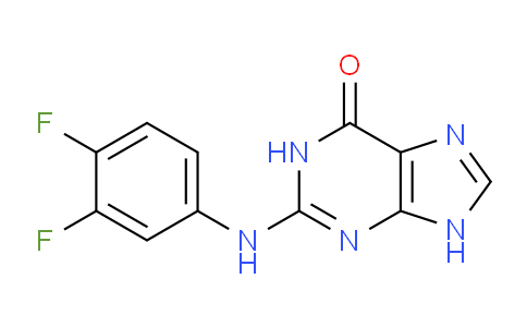 CAS No. 123994-80-9, 2-((3,4-Difluorophenyl)amino)-1H-purin-6(9H)-one