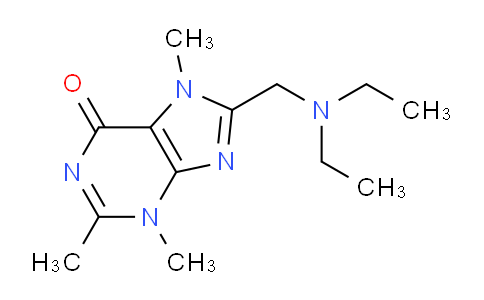 CAS No. 27979-66-4, 8-((Diethylamino)methyl)-2,3,7-trimethyl-3H-purin-6(7H)-one