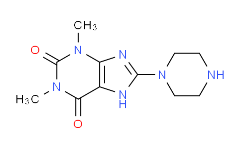 CAS No. 54119-57-2, 1,3-Dimethyl-8-(piperazin-1-yl)-1H-purine-2,6(3H,7H)-dione