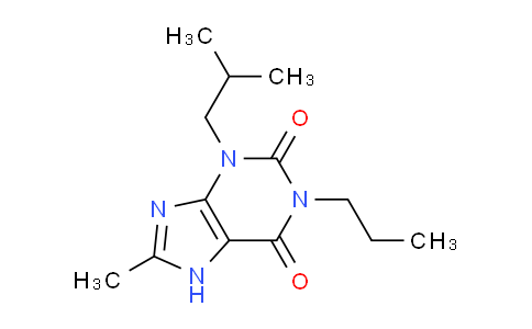 CAS No. 81250-25-1, 3-Isobutyl-8-methyl-1-propyl-3,7-dihydro-1H-purine-2,6-dione