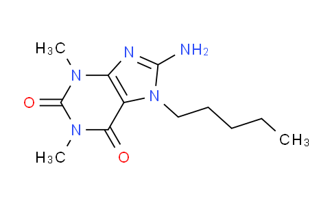 CAS No. 135574-33-3, 8-Amino-1,3-dimethyl-7-pentyl-1H-purine-2,6(3H,7H)-dione