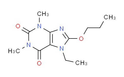 CAS No. 476480-38-3, 7-Ethyl-1,3-dimethyl-8-propoxy-1H-purine-2,6(3H,7H)-dione