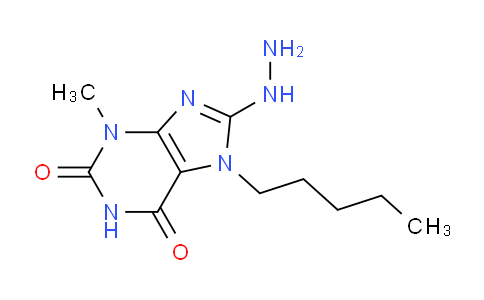 CAS No. 300717-02-6, 8-Hydrazinyl-3-methyl-7-pentyl-1H-purine-2,6(3H,7H)-dione