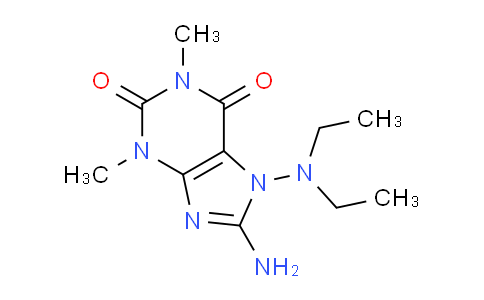 CAS No. 5426-66-4, 8-Amino-7-(diethylamino)-1,3-dimethyl-1H-purine-2,6(3H,7H)-dione