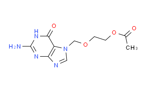 CAS No. 102728-66-5, 2-((2-Amino-6-oxo-1H-purin-7(6H)-yl)methoxy)ethyl acetate