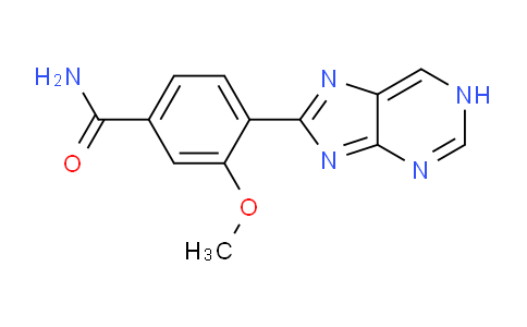 CAS No. 89469-10-3, 3-Methoxy-4-(1H-purin-8-yl)benzamide