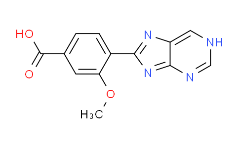 CAS No. 89469-09-0, 3-Methoxy-4-(1H-purin-8-yl)benzoic acid
