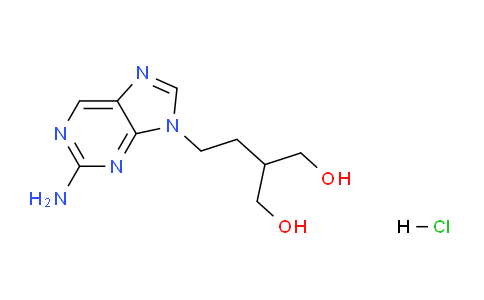CAS No. 246021-75-0, 2-(2-(2-Amino-9H-purin-9-yl)ethyl)propane-1,3-diol hydrochloride