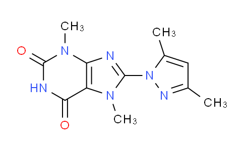 CAS No. 145351-63-9, 8-(3,5-Dimethyl-1H-pyrazol-1-yl)-3,7-dimethyl-1H-purine-2,6(3H,7H)-dione