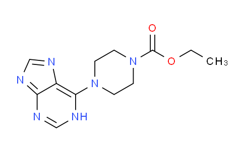 CAS No. 84806-94-0, Ethyl 4-(1H-purin-6-yl)piperazine-1-carboxylate