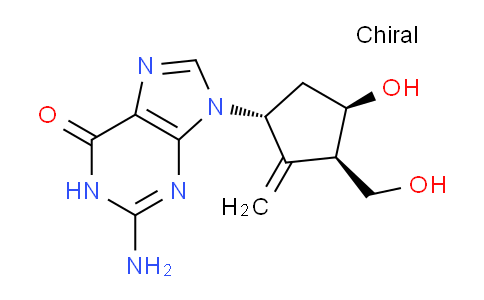 CAS No. 1367369-76-3, 2-Amino-9-((1R,3R,4R)-4-hydroxy-3-(hydroxymethyl)-2-methylenecyclopentyl)-1H-purin-6(9H)-one