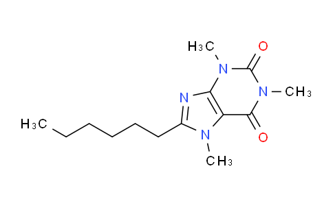 CAS No. 5426-85-7, 8-Hexyl-1,3,7-trimethyl-1H-purine-2,6(3H,7H)-dione